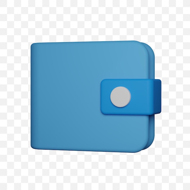 Psd wallet icon 3d render