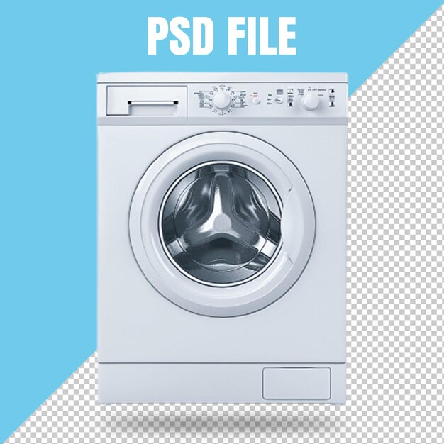 PSD psd washing machine isolated on transparent background