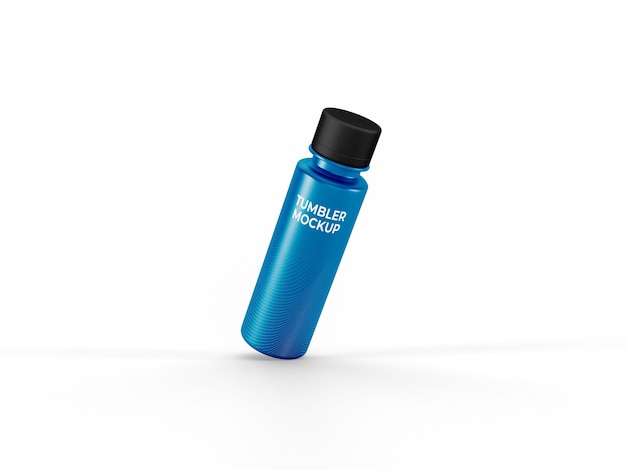 Psd water bottle mockup on transparent background