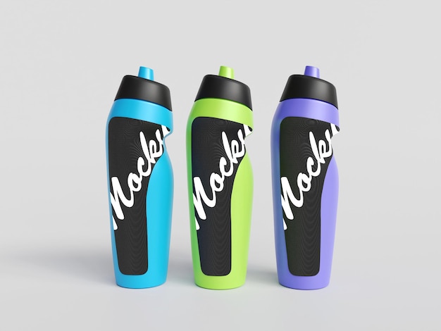 psd water bottle mockup