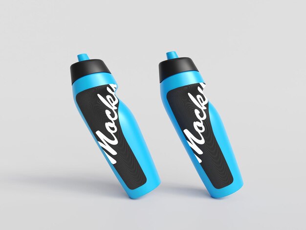 psd water bottle mockup