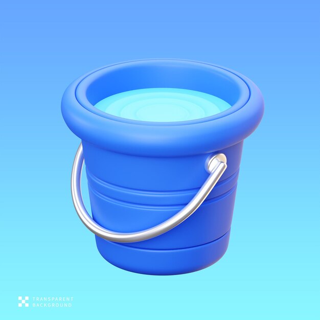PSD 워터 버 3D 일러스트레이션
