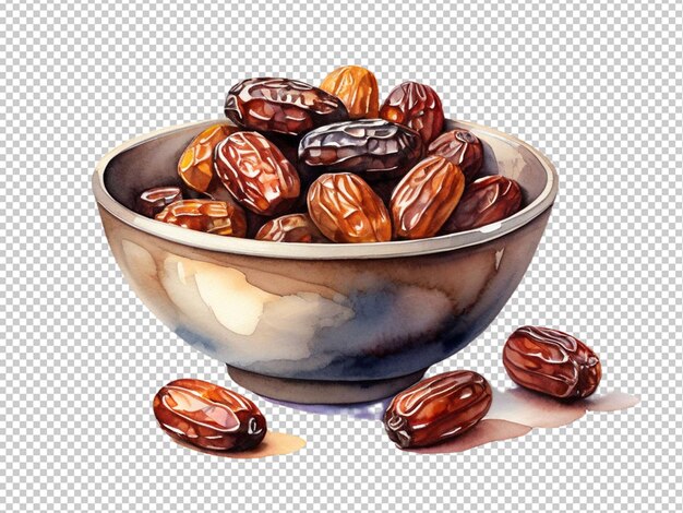 PSD psd of a water color art of a dates