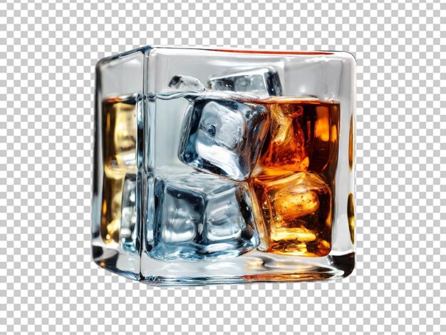 Psd of a water glass on transparent background