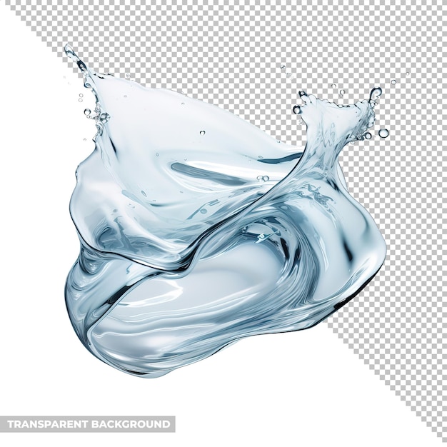 PSD psd water splash isolated without background