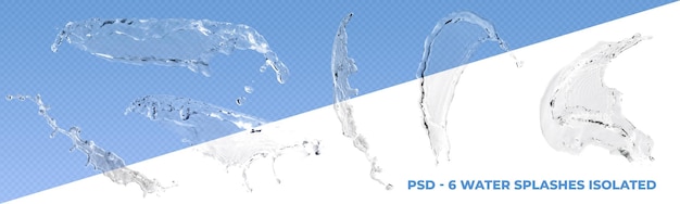 PSD psd アルファ層に分離された水の飛沫