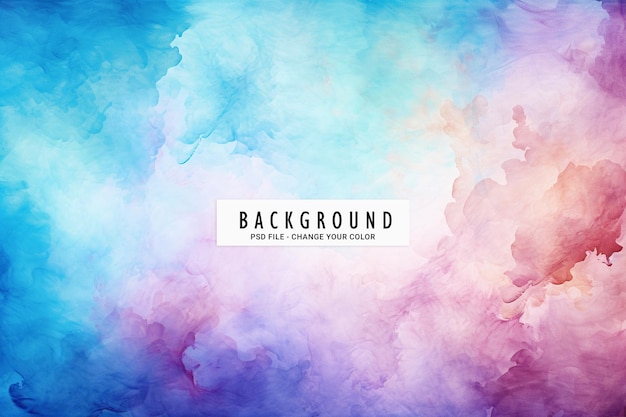 Psd watercolor background with white pattern background