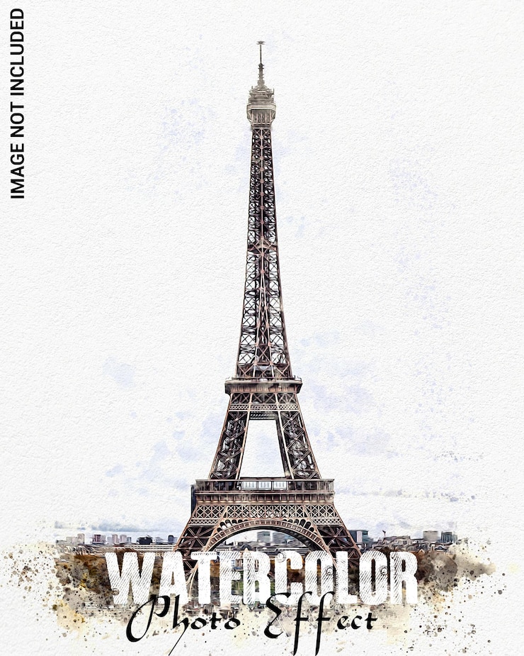 PSD psd watercolor photo effect
