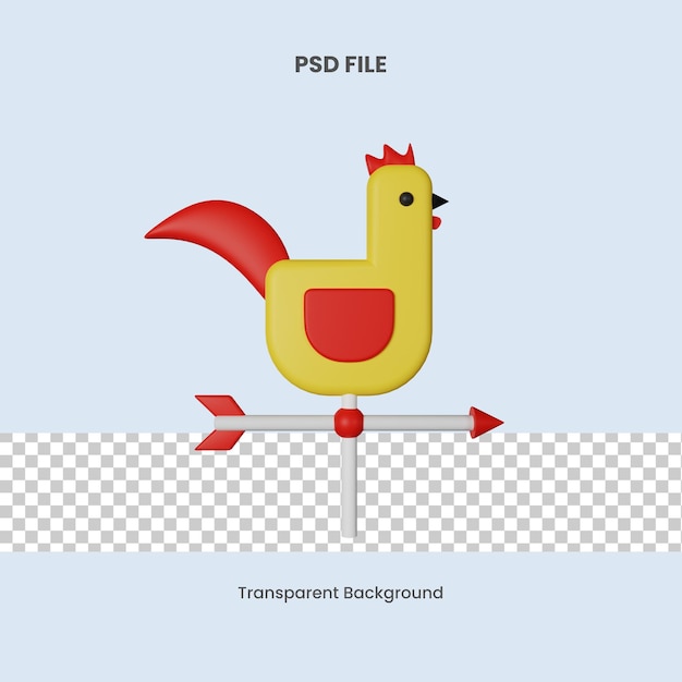 PSD psd weathercook 3d icon illustratie