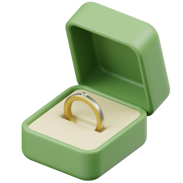 PSD psd a wedding ring box