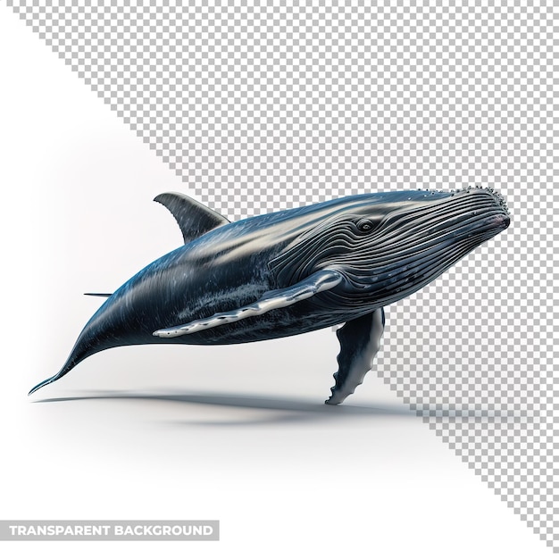 psd whale isolated without background