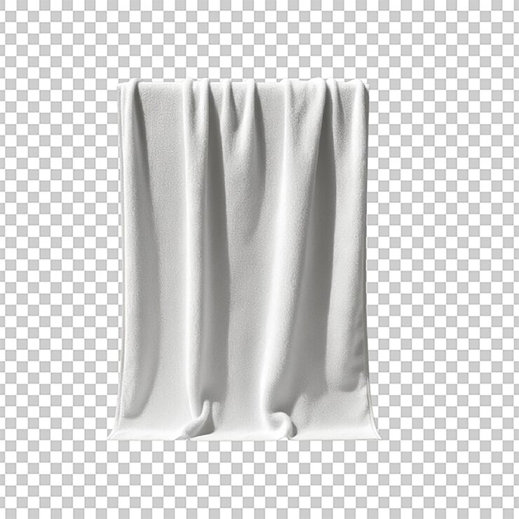 PSD psd white bath towel isolated on transparent background