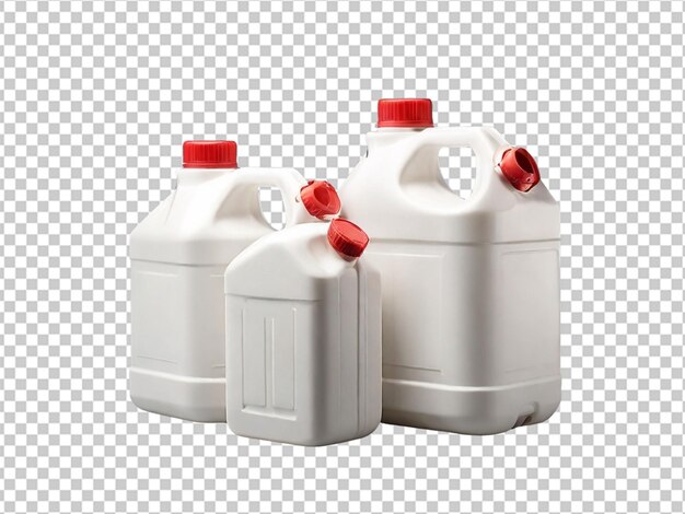 Psd of a white blank plastic jerrycans