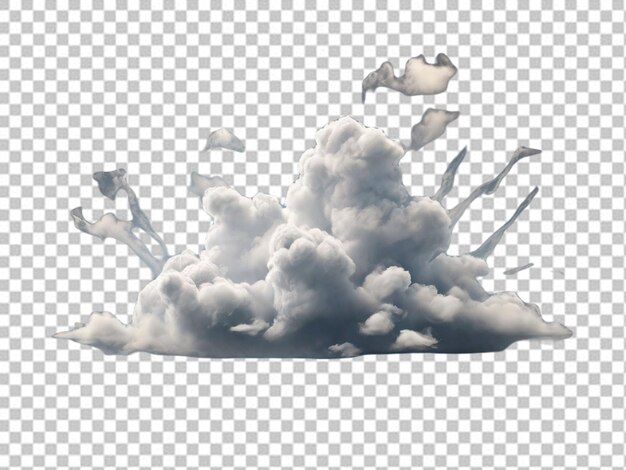 PSD psd of a white clouds