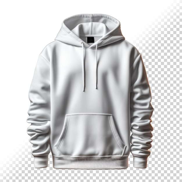 PSD psd white hoodie isolated on background