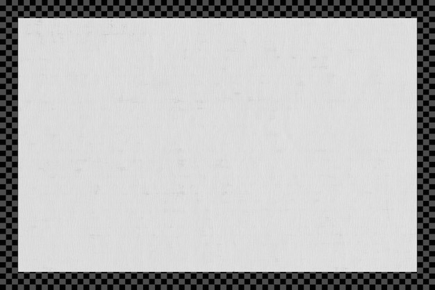 PSD White paper texture on transparent background
