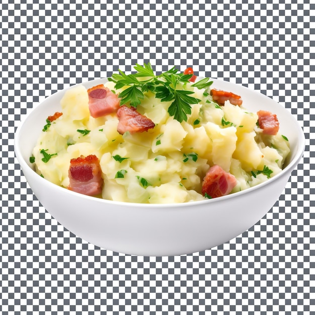 Psd white plate creame sauce isolated on transparent background