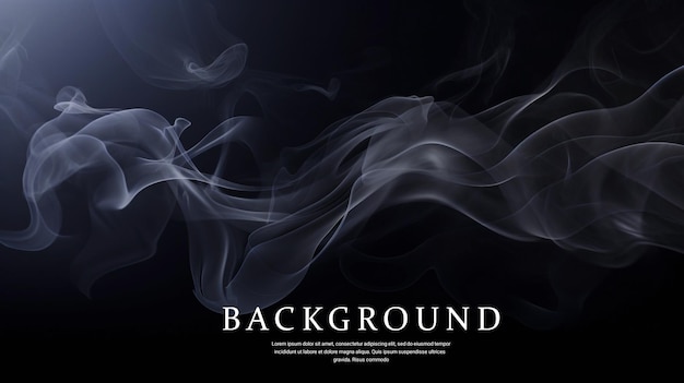 PSD psd white smoke on black background darkness concept wallpaper background design dark design