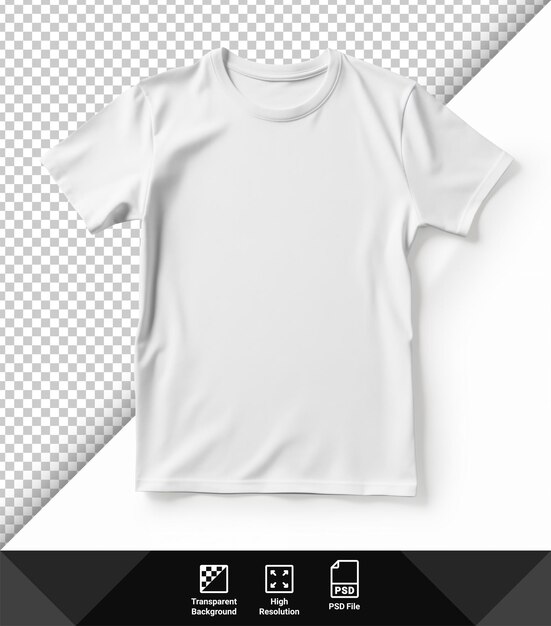 PSD psd white tshirt isolated on transparent background