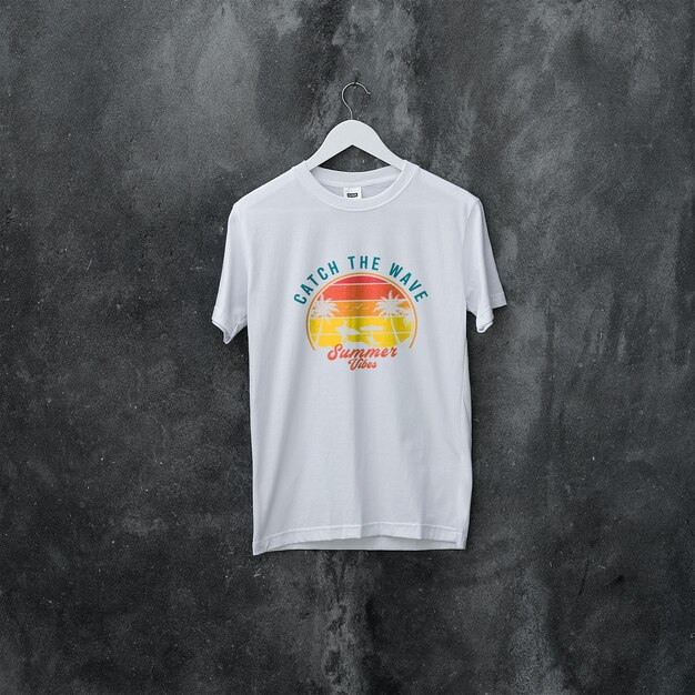 psd white tshirt mockup