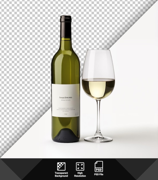 PSD psd vino bianco su sfondo trasparente
