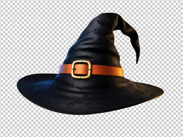 PSD psd di un cappello da strega su uno sfondo trasparente