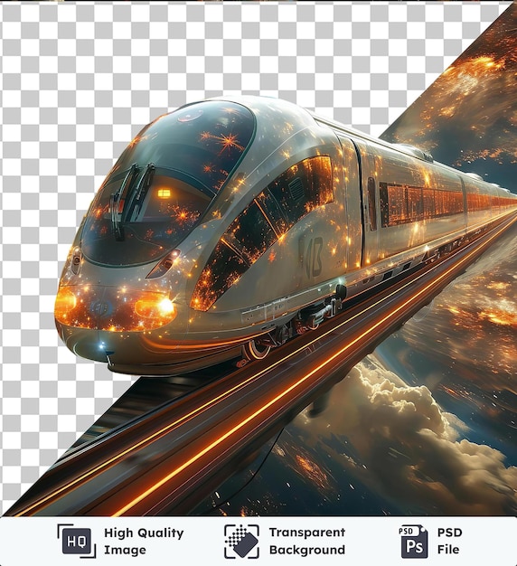 Psd with transparent biorgoki _ high _ technology _ train _ in _ beautiful _ space _ cfb6b998 fc5b 40d4 8d20 62890531604c