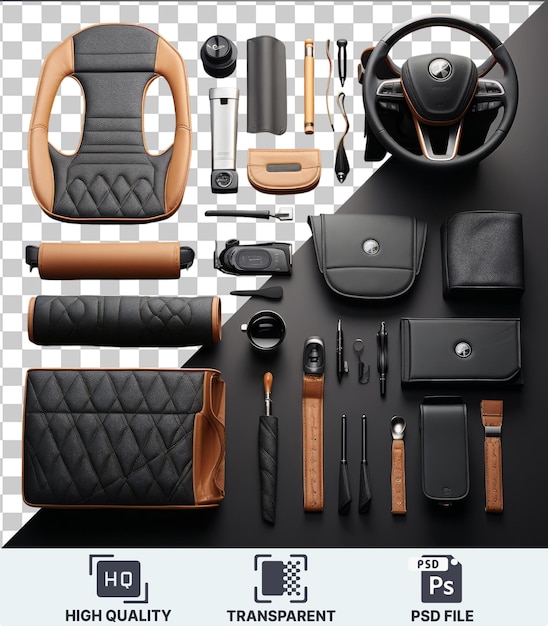 PSD psd with transparent custom luxury car interior accessories set all items