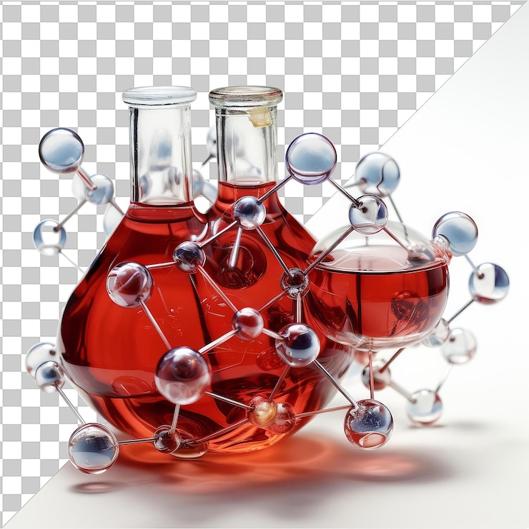 PSD psd with transparent realistic photographic chemist _ s chemical reactions