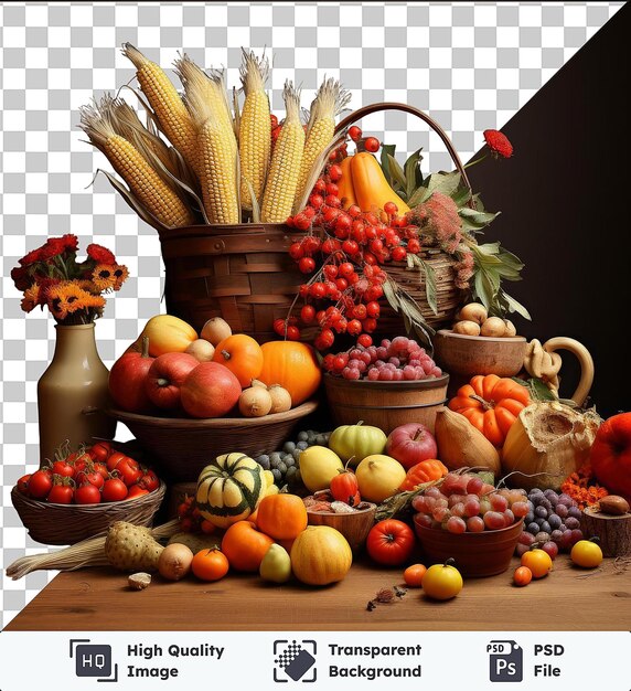 PSD psd with transparent realistic photographic farmer_s harvest