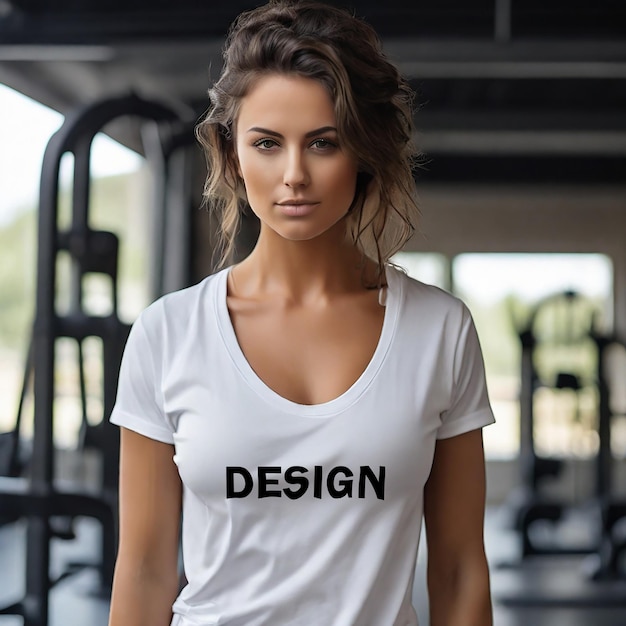 PSD psd witte t-shirt mockup