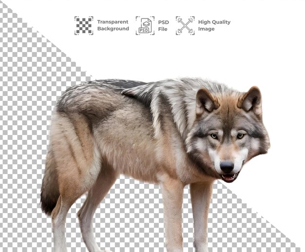 PSD psd волк изолирован на прозрачном фоне