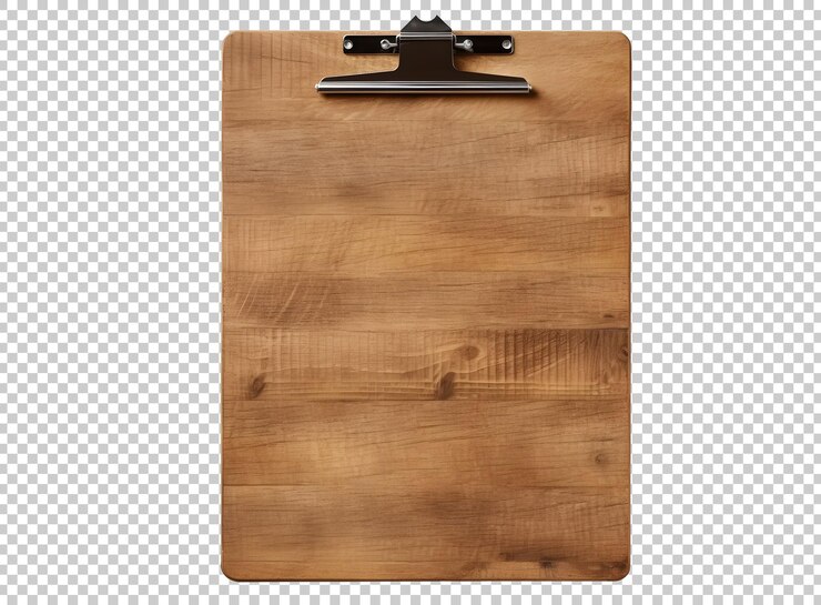PSD psd wood clipboard isolated on background