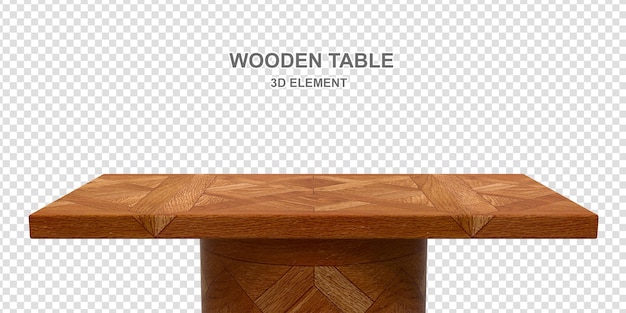 Psd 木製テーブルトップ 3d