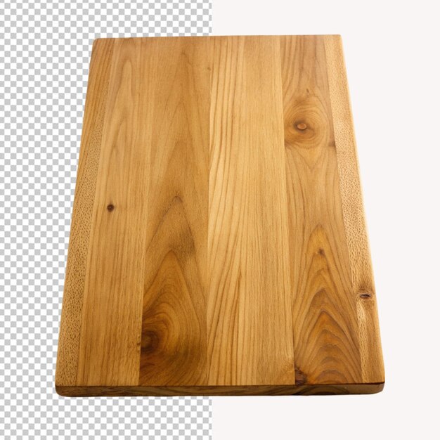 PSD psd of a wooden board on transparent background