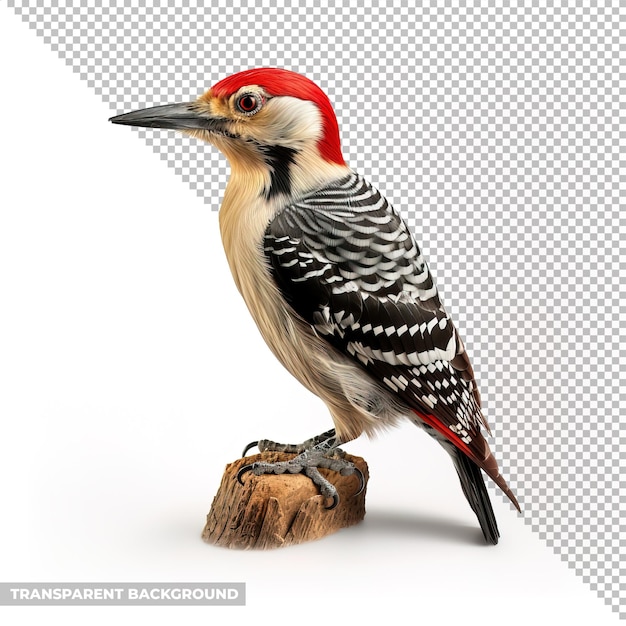 PSD psd woodpecker isolated without background