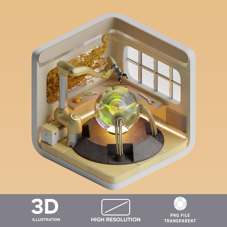 PSD psd 工作坊 3d 插圖