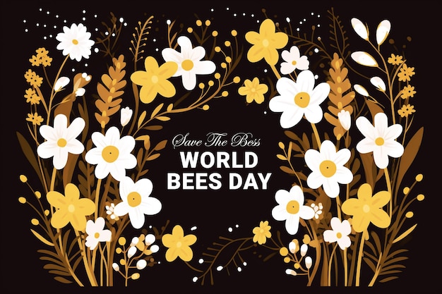 PSD World Bees Day Background