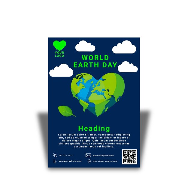 PSD psd world earth day flyer