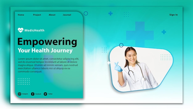 PSD world health day horizontal banner template