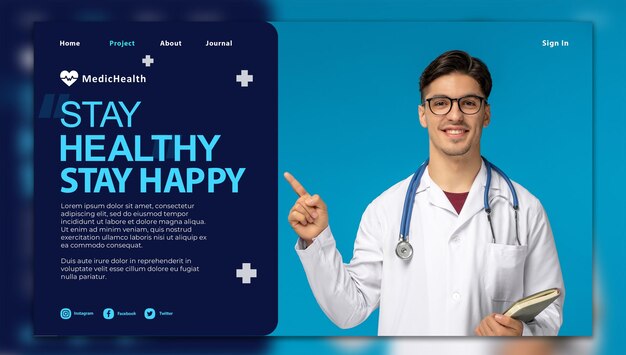 PSD world health day horizontal banner template