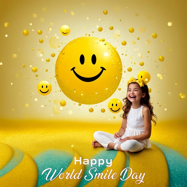 PSD psd world laughter day celebration template design generated by ai