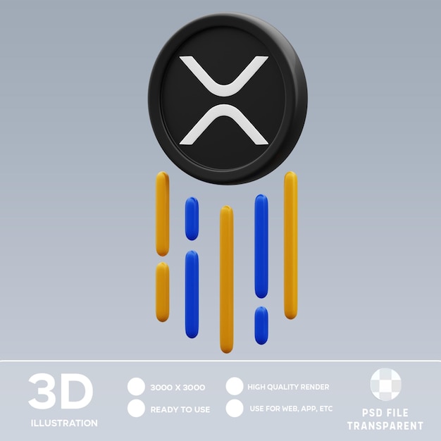 PSD psd xrp 3d illustration