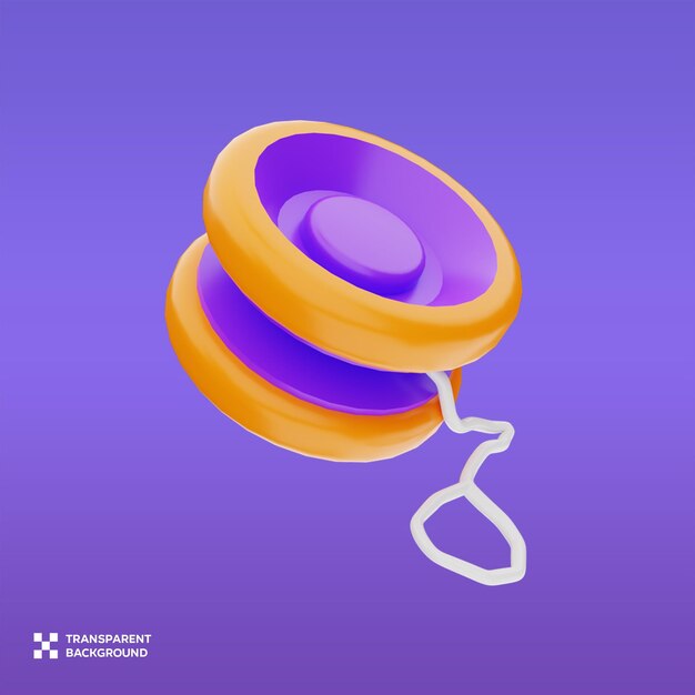 PSD yo yo toy 3D Illustration