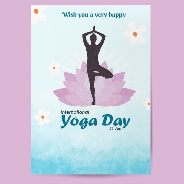 psd yoga day flyer template