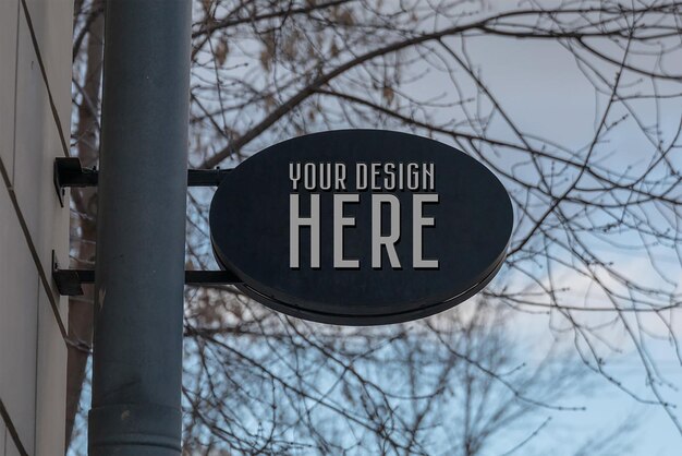 PSD your design here sign mega design