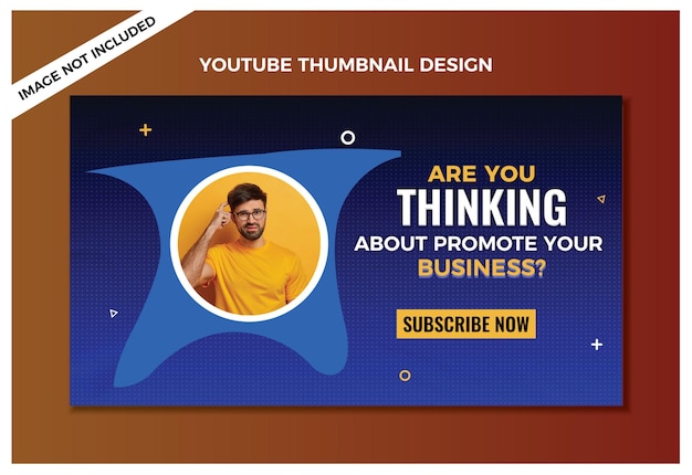 PSD psd youtube video thumbnail or web banner template for business