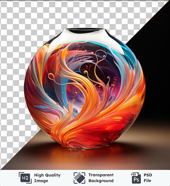 PSD psd z przezroczystą realistyczną fotografią szklanej sztuki glassblower_s