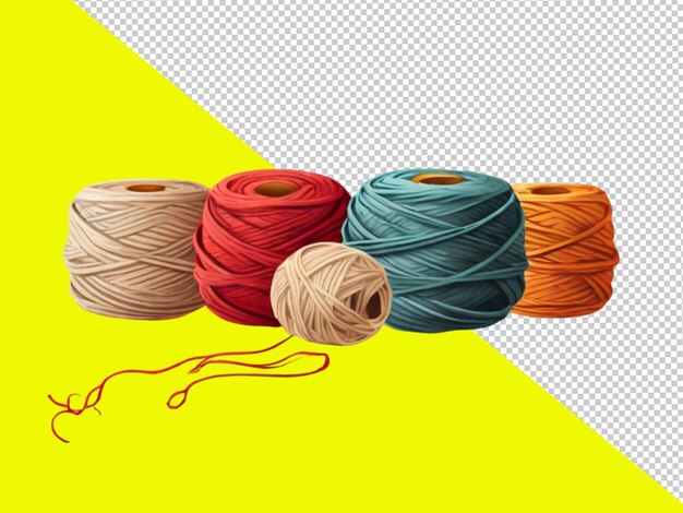 PSD psd z yarn skein clipart na przezroczystym tle