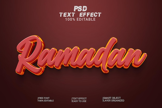 A psdd text effect is displayed on a red background.